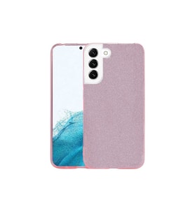 Samsung Galaxy S22 Plus Uyumlu Kılıf Zore Shining Silikon (Pembe)