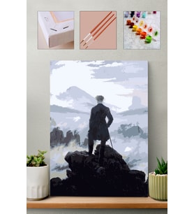 Sayılarla Boyama Seti - Caspar David Friedrich - Bulutların Üzerinde Yolculuk