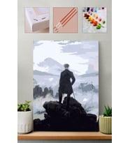 Sayılarla Boyama Seti - Caspar David Friedrich - Bulutların Üzerinde Yolculuk