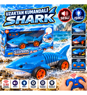 Uzaktan Kumandalı Shark Oyuncak Araba – Sesli ve Işıklı