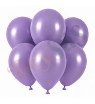 Lavanta Renk Lateks Retro Balon (30 cm) - 6 Adet