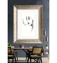GÜMÜŞ ÇERÇEVELİ PASPARTULU TABLO C509