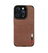 iPhone 14 Pro Max Kılıf Loop Deri Silikon - Kahverengi