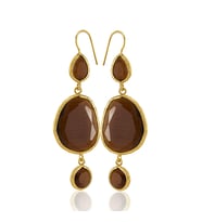 Kadir Jewellery 22 Ayar Altına Kaplama Kadın Sallantılı Küpe -El İşçiliği Ve Hipoalerjenik Küpe
