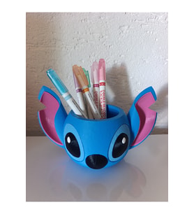 Stitch Kalemlik veya Saksı - Renki ve Çok Güzel