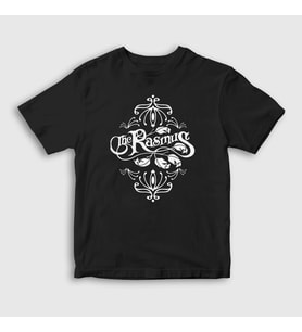Presmono Unisex Çocuk Beyaz Logo The Rasmus T-Shirt 550068tt (Siyah)