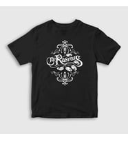 Presmono Unisex Çocuk Beyaz Logo The Rasmus T-Shirt 550068tt (Siyah)