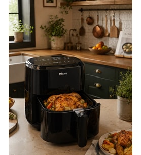 1360w Sıcak Hava Fritözü Dijital 4 Litre Air Fryer Dokunmatik Panel