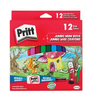 PRİTT 12 RENK JUMBO MUM BOYA