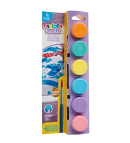 CARİOCA PASTEL TEMPERA SULUBOYA SÜPER YIKANABİLİR FIRÇALI 6*25 ML 6 RENK KARIŞIK