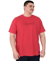 Mode XL Büyük Beden Erkek T-Shirt Bisiklet Yaka Craft U25016 Kırmızı
