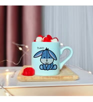 Winnie The Pooh & Eeyore Tasarımlı Kişiye Özel Yeşil Türk Kahvesi Fincanı