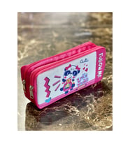Sevimli Panda Desenli İki Bölmeli Çocuk Okul Pembe Renkli Kız Kalemlik Kalem Kutusu 21 x 11 x 6 cm