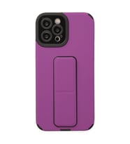 iPhone 12 Pro Max Kılıf Mega Standlı Silikon - Mor