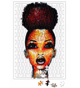 Rosto Pintura Puzzle 240 Parça Yapboz