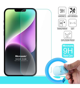 Microsonic Apple iPhone 14 Nano Glass Cam Ekran Koruyucu (Renksiz)