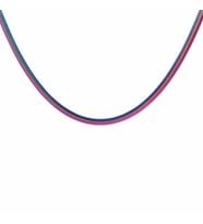 Ice Blue Renk Çelik Kadın Press Snake Zincir (Çok Renkli)