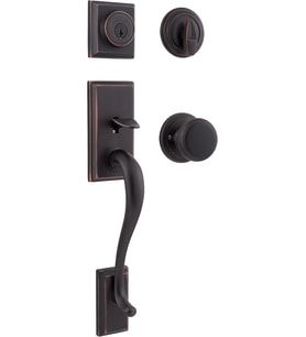 98001-104 Hawthorne Tek Silindirli Kol Düğmesi Ile Venedik Bronz Smartkey