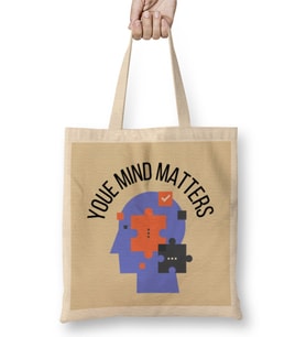 YOUR MIND MATTERS Bez Çanta Uzun Saplı