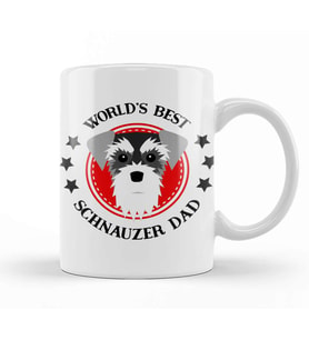 Worlds Best Schnauzer Mom 03 Kupa Bardak Porselen
