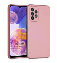 Microsonic Matte Silicone Samsung Galaxy A23 Kılıf Rose Gold