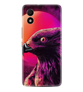 TCL 303 Kılıf Silikon Desen Özel Seri Red Eagle 1752