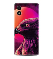 TCL 303 Kılıf Silikon Desen Özel Seri Red Eagle 1752