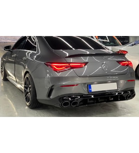 W118 Cla45 Difüzör & Egzoz Setı (siyah Egzoz)