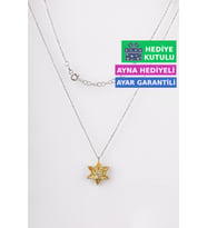 Jewelmim Sarı Gümüş Lotus Çiçeği Kolye Beyaz Altın Kaplama Kamelya 925 Ayar Kadın Gümüş Lotus Çiçeği Kolyesi (Beyaz)