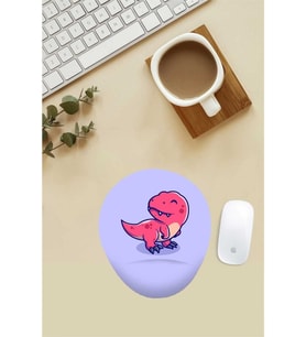 Yavru Dinazor Desenli Bilek Destekli Mouse Pad