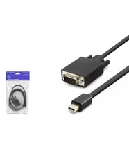 Hadron HDX7802 Mini DisplayPort to VGA Görüntü Dönüştürücü Kablo 1.8 Metre - Siyah - 1 ADET