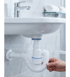Lavabo Gider Borusu Esnek Hortumlu Sifon Seti Koku Önleyici Dayanıklı Tasarım - Lisinya
