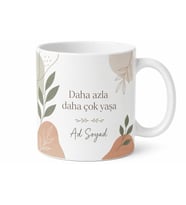 İskandinav Tarzı Doğal Renklerde Minimal Seramik Çay Kupası Hediye Bardak