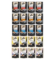 SHEBA Pouch Karışık Paket Sığır-ton-tavuk-somon-hindi Yetişkin Kedi Yaş Maması 85 gr (20 ADET)