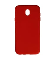 Samsung Galaxy J7 Pro / J730 Kılıf Nano içi Kadife Silikon - Kırmızı