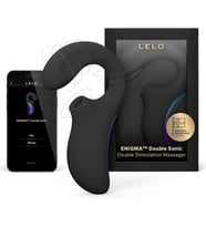 Lelo Enigma Double Sonic Black Klitoris Uyarıcı G Spot Vibratör (Siyah)