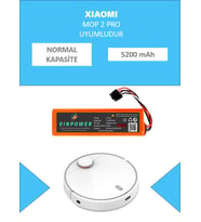 Xiaomi Mop 2 Pro Robot Süpürge Uyumlu Batarya 5200 mAh - NORMAL KAPASİTE