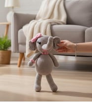 Yeni Doğan Bebekler ve Çocuklar İçin Amigurumi Oyuncak Fil
