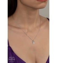 SWAROVSKİ CRYSTAL KIZ ÇOCUĞU 925 AYAR GÜMÜŞ KOLYE