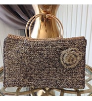 ChicLookDesign Gold Saplı Işıltılı Clutch&Portföy Çanta