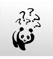 Folyo Sticker Panda 80cm Uzunluk