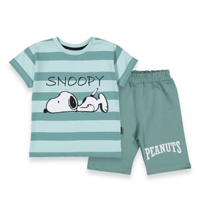 Snoopy Chill Erkek Çocuk Şortlu Alt Üst Takım