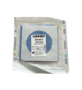 LUMMED - SERVİYET STERİL DELİKLİ YAPIŞKANLI ÖRTÜ 45x45 - 50 ADET