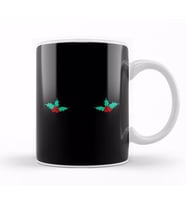 Christmas Chest Holly Kupa Bardak Porselen