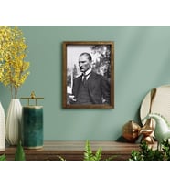 BK Home Atatürk Tasarımlı Doğal Masif Ahşap Çerçeveli Tablo-29