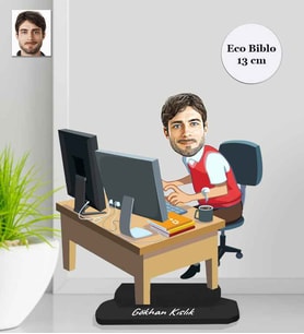 Kişiye Özel Öğretmen Erkek Ahşap Eco Biblo -5