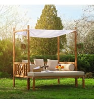 “MANDU” Exclusive Ahşap Bahçe Yatağı (daybed)