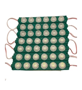 20 Adet 12 Volt 6 Watt 6 Lensli Yeşil 3030 SMD Led Modül IP65