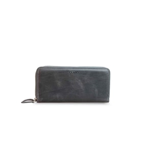Guard Crazy Gri Hakiki Deri Çift Fermuarlı El Çantası // GRD260225WT1461 (Renksiz)