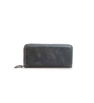 Guard Crazy Gri Hakiki Deri Çift Fermuarlı El Çantası // GRD260225WT1461 (Renksiz)